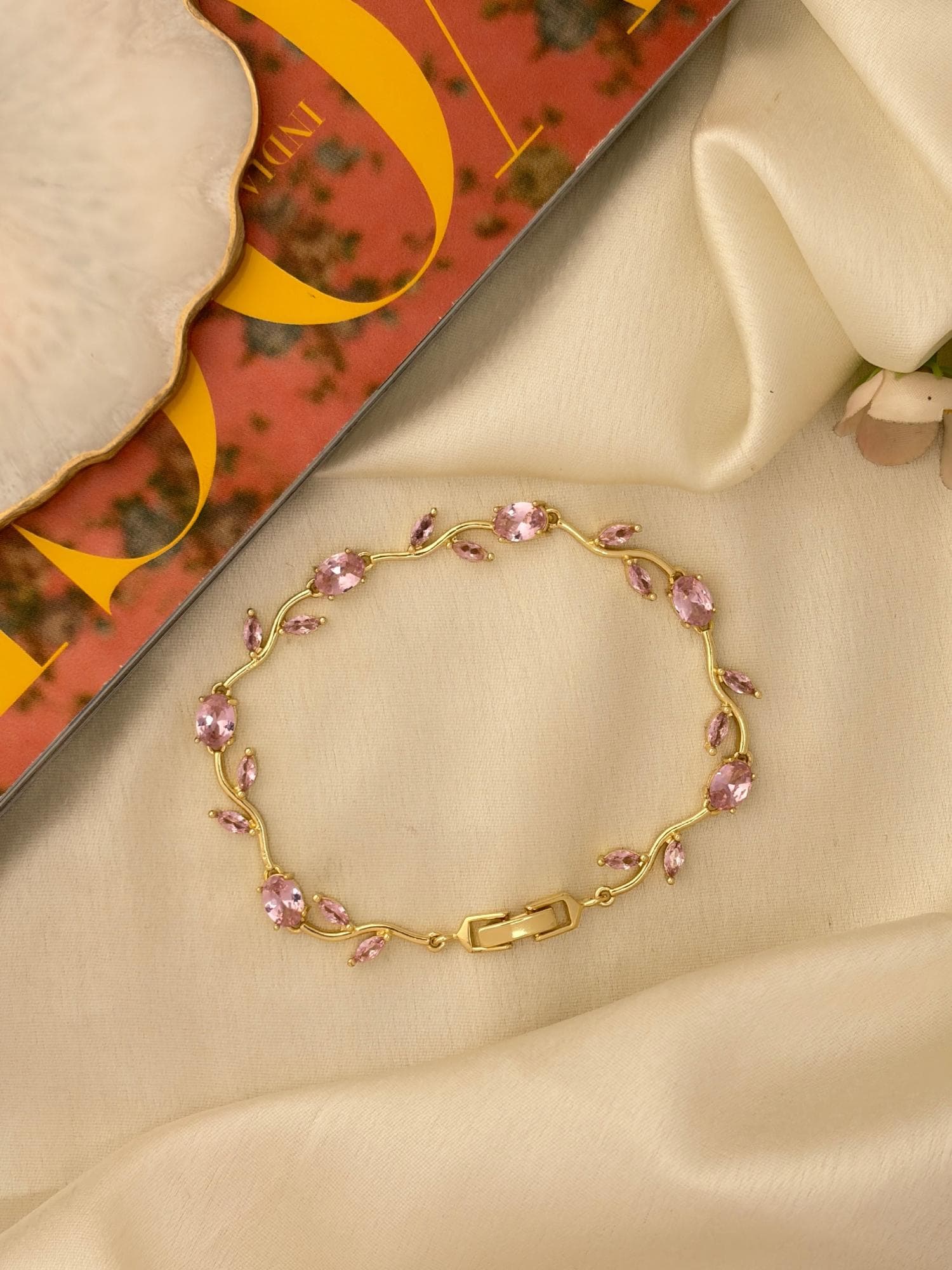 Elevate Your Style with Gold-Plated Fairy Tulip Bracelet