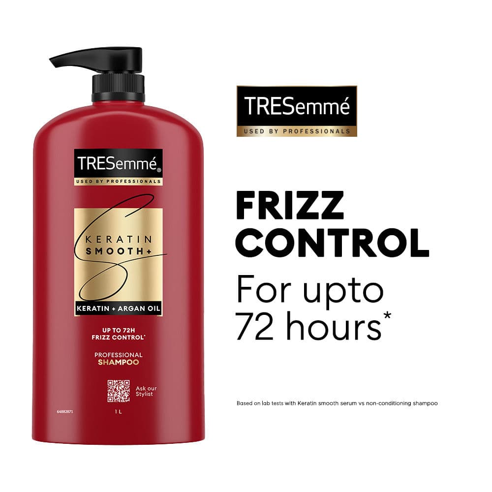 Keratin Smooth Shampoo for Straighter Shinier Hair